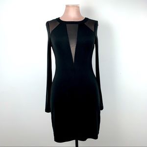 Black Midi Mesh Dress